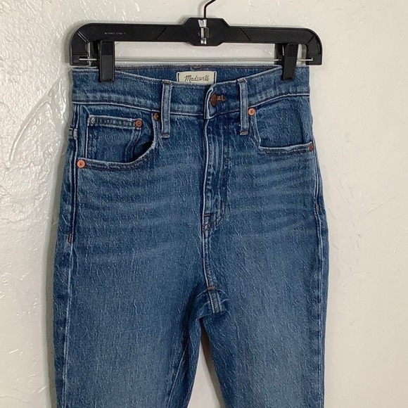 Madewell The High Rise Slim Boyjean not your mom high waisted jean size 23 EUC - Picture 5 of 15